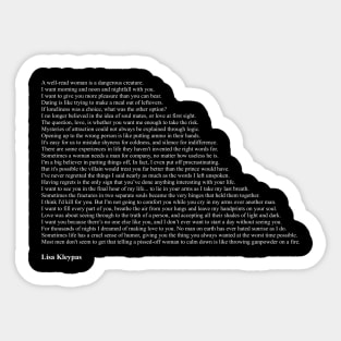 Lisa Kleypas Quotes Sticker